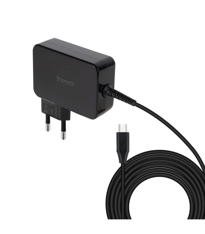 Cargador de portátil gan tooq tqlc-usbcgan90pd/ 1xusb tipo-c/ 90w/ automático/ voltaje 5-20v