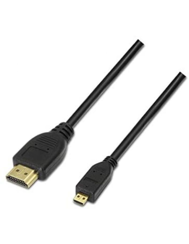 Cable micro hdmi nanocable 10.15.3501/ hdmi macho - micro hdmi macho/ 0.8m/ negro