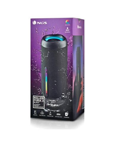 Altavoz con bluetooth ngs roller furia 3/ 60w/ 2.0/ negro