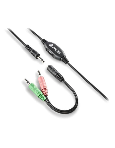 Auriculares ngs msx 11 pro/ con micrófono/ jack 3.5/ negros