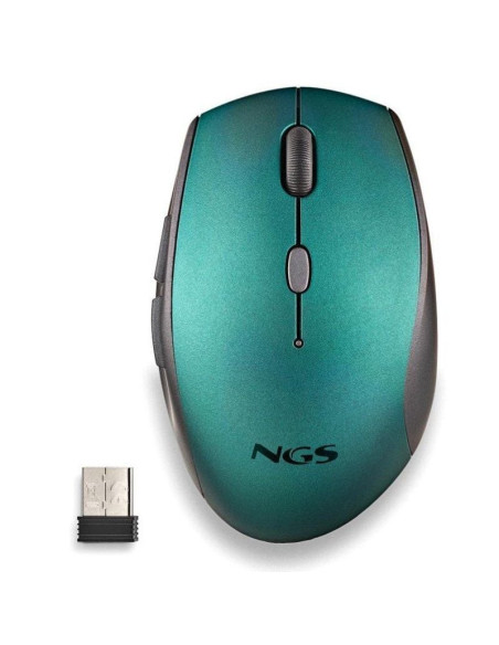 Ratón inalámbrico ngs bee blue/ hasta 1600 dpi/ azul