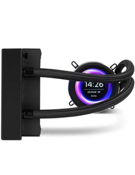 Sistema de refrigeración líquida nox x-360 lcd/ negro