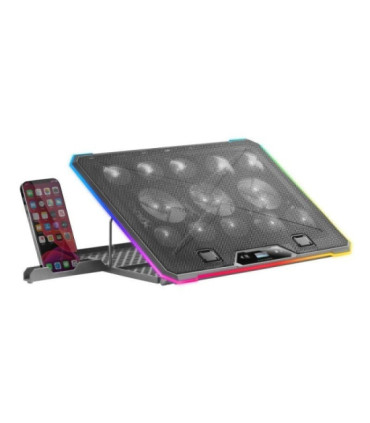 Soporte refrigerante mars gaming mnbc13 para portátiles hasta 17'/ iluminación led