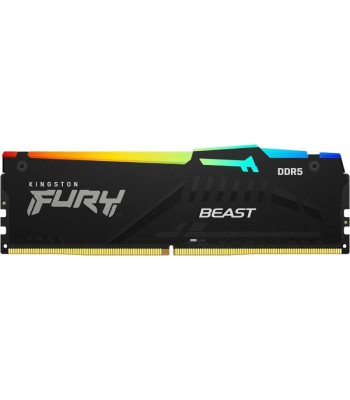 Memoria ram kingston fury beast rgb 16gb/ ddr5/ 6000mhz/ 1.35v/ cl36/ dimm