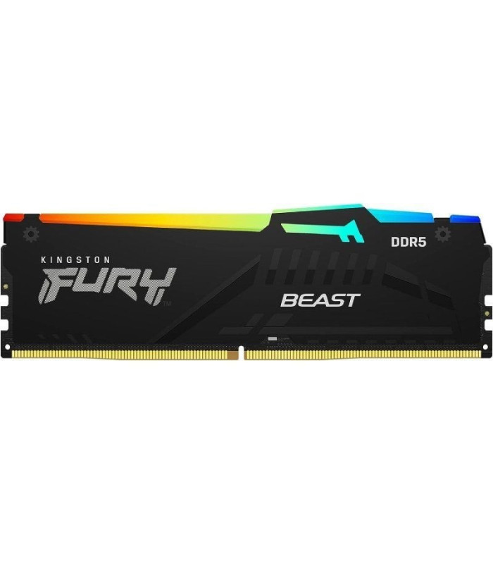 Memoria ram kingston fury beast rgb 8gb/ ddr5/ 6000mhz/ 1.35v/ cl36/ dimm
