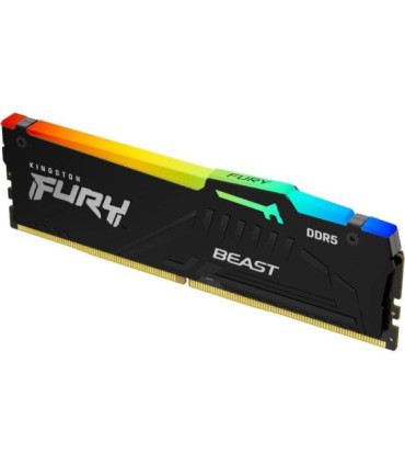 Memoria ram kingston fury beast rgb 16gb/ ddr5/ 6400mhz/ 1.4v/ cl32/ dimm
