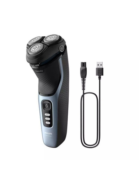 Afeitadora philips shaver series 3000 s3243/12/ con batería / 2 accesorios