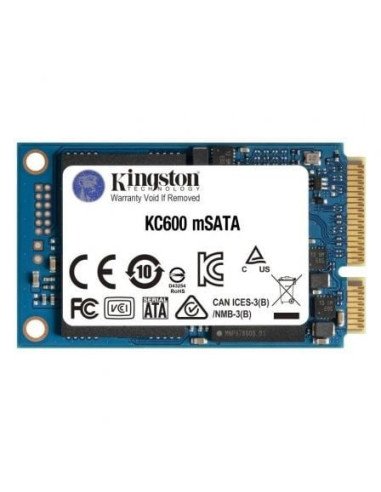 Disco ssd kingston kc600 256gb/ msata/ full capacity