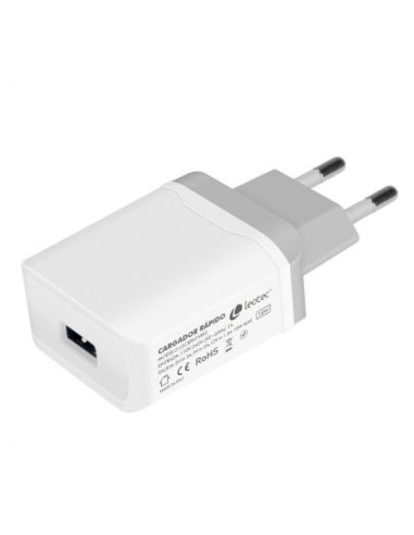 Cargador de pared leotec lecsphtypec/ 1xusb + cable usb a usb tipo-c/ 18w