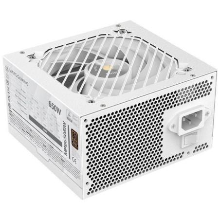 Fuente de alimentación mars gaming mpb650si/ 650w/ ventilador 12cm/ 80 plus bronze/ blanca