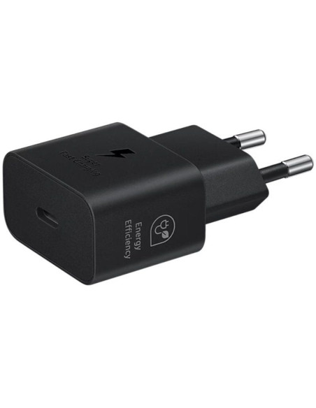 Cargador de pared samsung ep-t2510xbegeu/ 1xusb tipo-c + cable usb tipo-c/ 25w