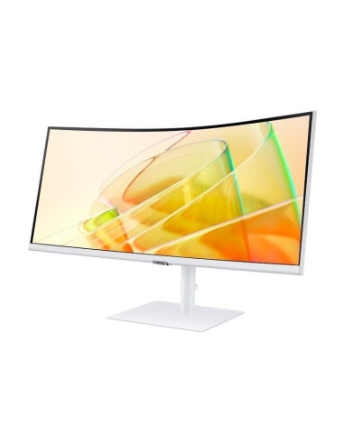Monitor profesional ultraparonámico curvo samsung viewfinity s6 s34c650tau 34'/ uwqhd/ multimedia/ regulable en altura/ blanco