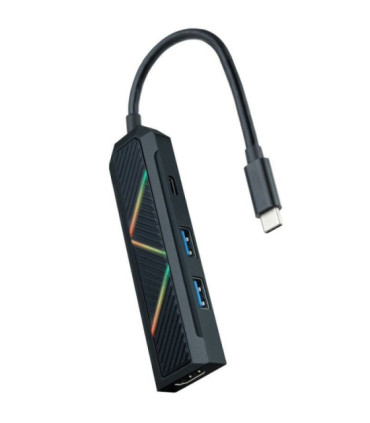 Docking usb tipo-c nanocable 10.16.0401/ 2xusb/ 1xusb tipo-c pd/ 1xhdmi 4k