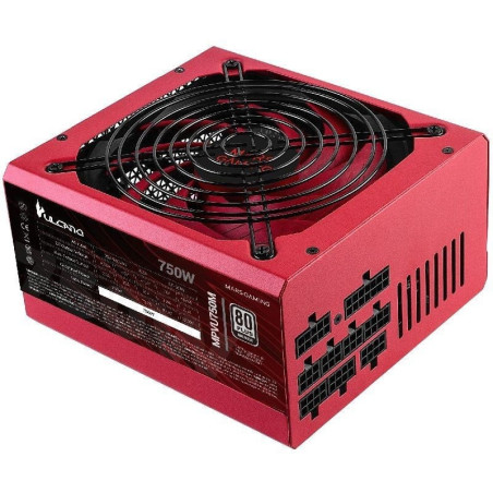 Fuente de alimentación mars gaming mpvu750m/ 750w/ ventilador 14cm/ 80 plus silver/ roja