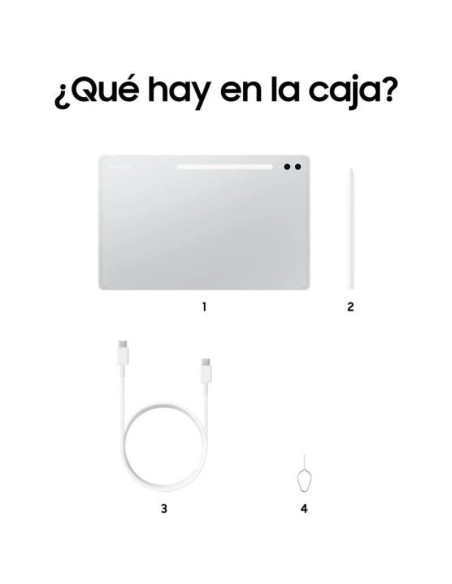 Tablet samsung galaxy tab s10 ultra 14.6'/ 12gb/ 256gb/ octacore/ plata