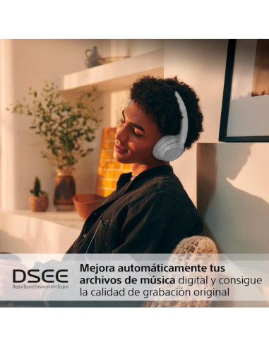 Auriculares inalámbricos sony wh-ch720n/ con micrófono/ bluetooth/ blancos