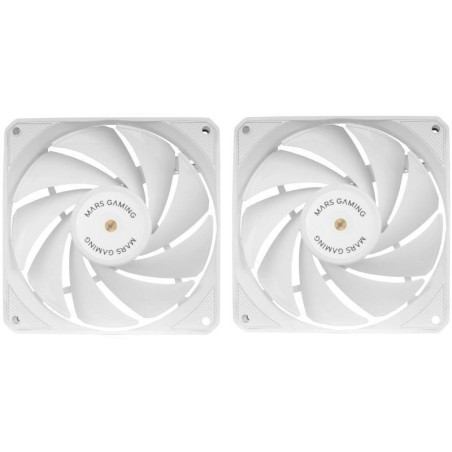 Pack 2 ventiladores mars gaming mf-nclx2/ 12cm