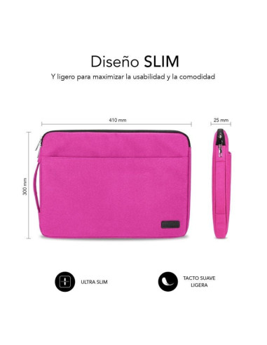 Funda subblim urban laptop sleeve para portátiles hasta 15.6'/ rosa