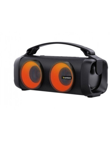 Altavoz con bluetooth sunstech musclebeat/ 16w/ 2.0