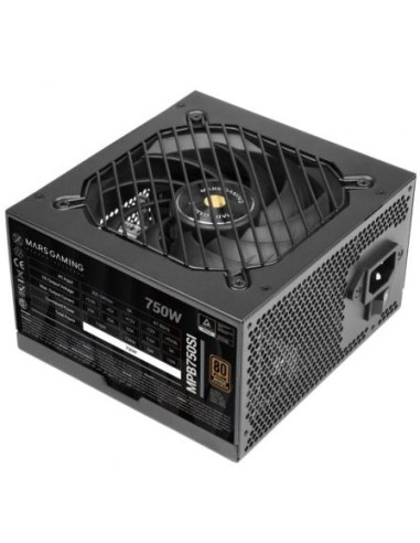 Fuente de alimentación mars gaming mpb750si/ 750w/ ventilador 12cm/ 80 plus bronze