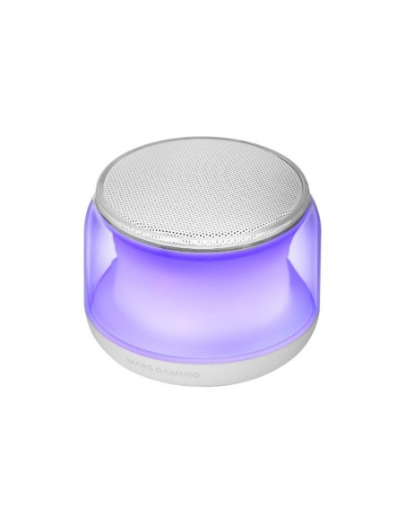 Altavoces con bluetooth mars gaming ms-aura/ 15w/ 2.0/ blancos