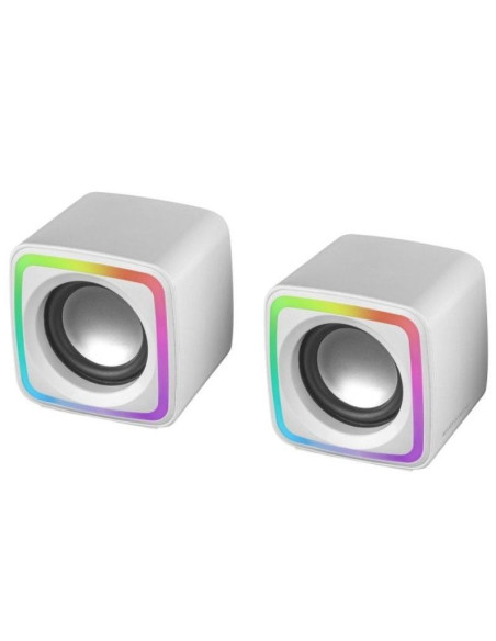 Altavoces mars gaming mscube/ 8w/ 2.0/ blancos