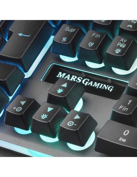 Teclado gaming semimecánico mars gaming mk320es