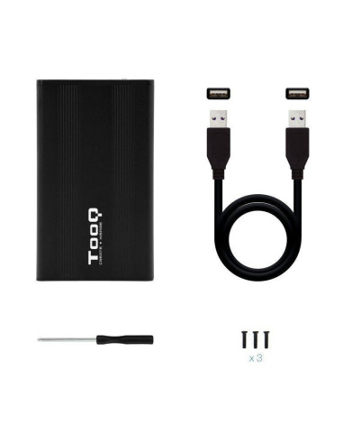 Caja externa para disco duro de 2.5' tooq tqe-2510b/ usb 2.0