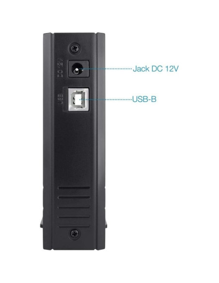 Caja externa para disco duro de 3.5' tooq tqe-3520b/ usb 2.0