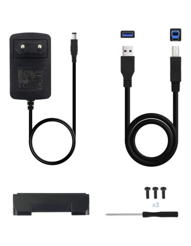 Caja externa para disco duro de 3.5' tooq tqe-3527b/ usb 3.1