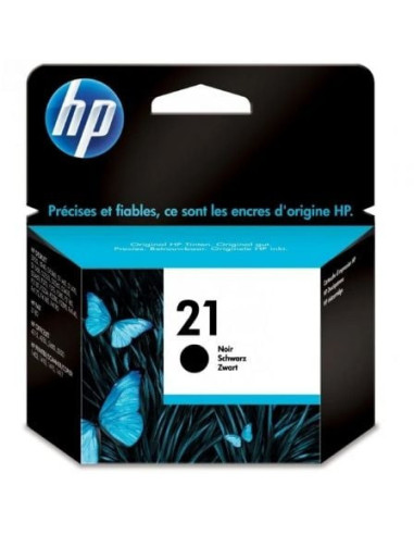 Cartucho de tinta original hp nº21/ negro