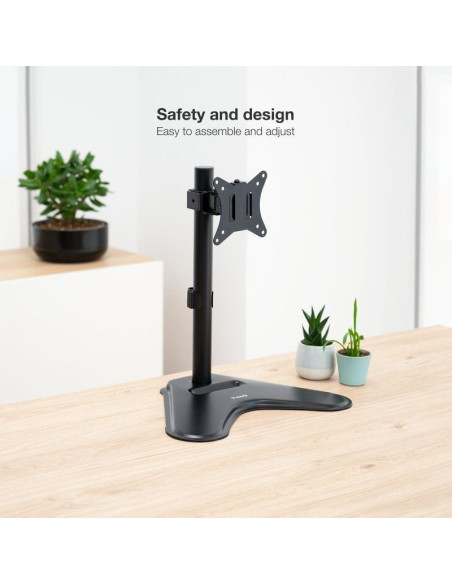 Soporte de mesa orientable/ inclinable tooq db1701tn-b para tv y portátil de 17-32'