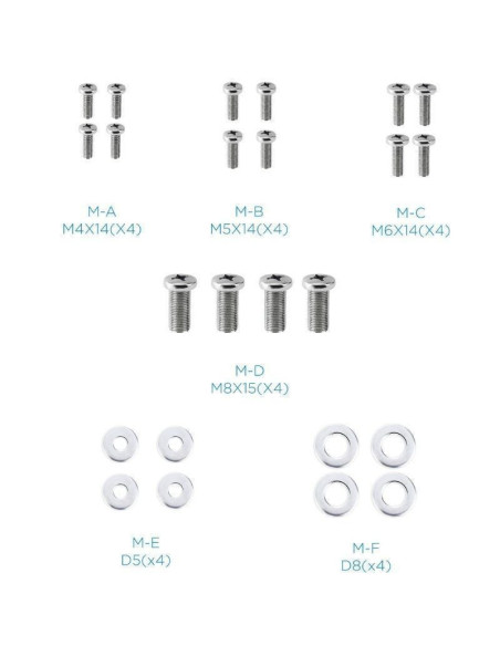 Soporte de pared inclinable tooq lp1044t-b para tv de 23-43'/ hasta 45kg