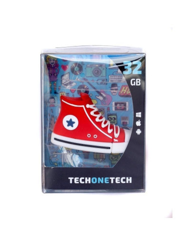 Pendrive 32gb tech one tech red reverse usb 2.0