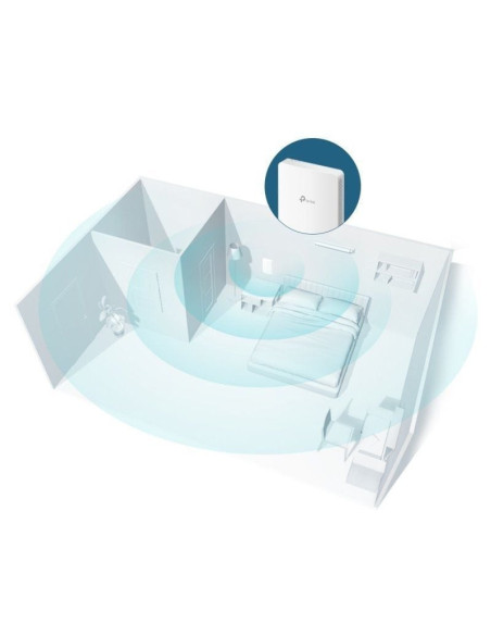 Punto de acceso inalámbrico tp-link omada eap235-wall poe 1200mbps/ 2.4ghz 5ghz/ antenas de 4dbi/ wifi 802.11ac/a/n/b/g