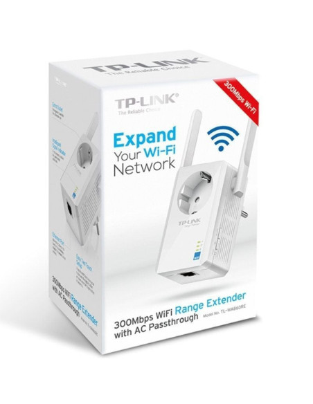 Repetidor inalámbrico tp-link tl-wa860re 300mbps/ 2 antenas