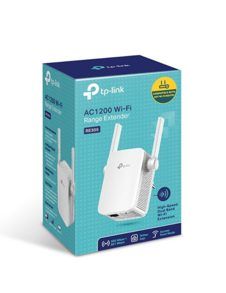 Repetidor inalámbrico tp-link re305 1200mbps/ 2 antenas