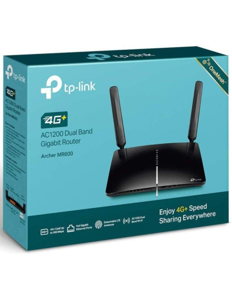 Router inalámbrico 4g tp-link archer mr600 1200mbps 2.4ghz 5ghz/ 2 antenas/ wifi 802.11a/n/ac - b/g/n