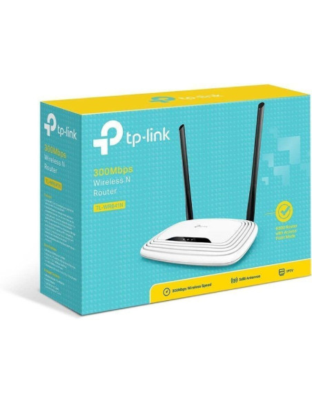 Router inalámbrico tp-link tl-wr841n v14 300mbps/ 2.4ghz/ 2 antenas 5dbi/ wifi 802.11n/g/b
