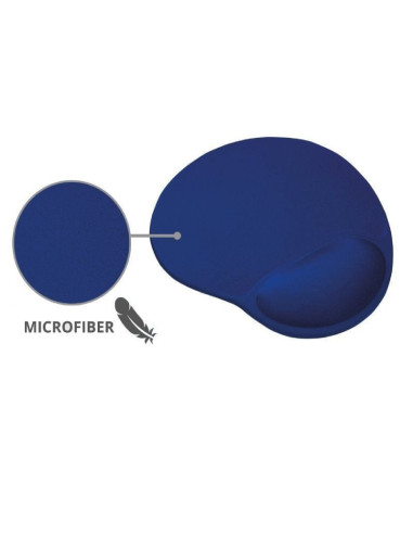Alfombrilla ergonómica trust bigfoot gel/ 16 x 205 x 236 mm/ azul