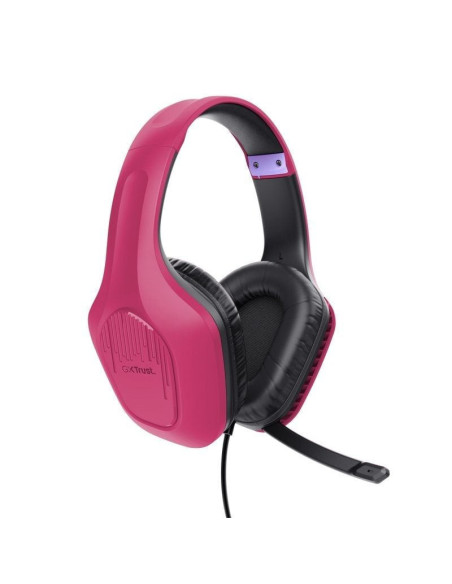 Auriculares gaming con micrófono trust gaming gxt 415 zirox/ jack 3.5/ rosas