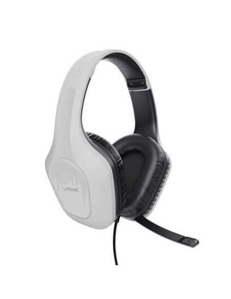 Auriculares gaming con micrófono trust gaming gxt 415 zirox/ jack 3.5/ blancos