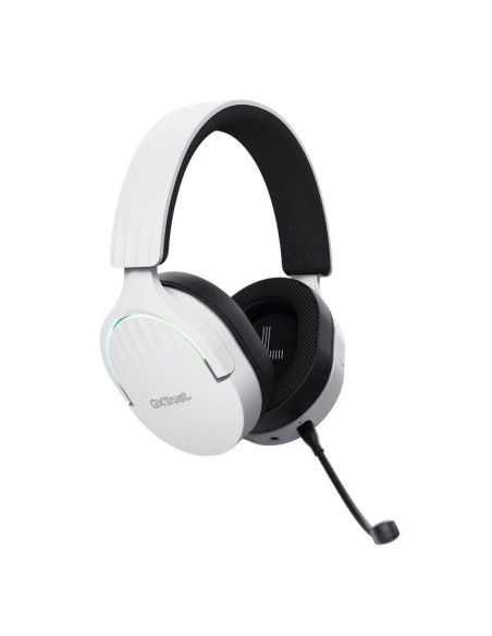 Auriculares gaming inalámbricos con micrófono trust gaming gxt 491 fayzo/ bluetooth/ jack 3.5/ blancos