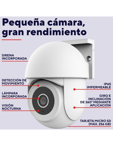 Cámara de videovigilancia trust ipcam-3900/ visión nocturna/ control desde app