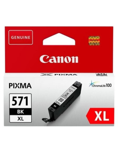 Cartucho de tinta original canon cli-571xl alta capacidad/ negro