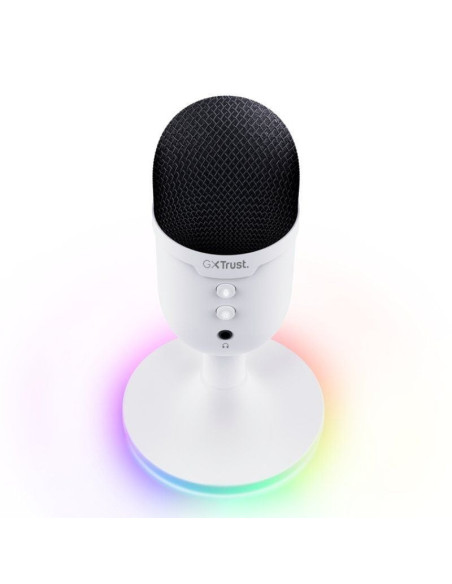 Micrófono trust gaming gxt 234w yunix/ usb/ blanco