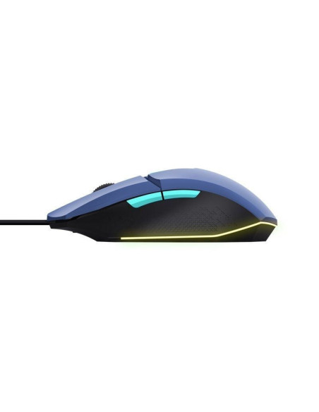 Ratón gaming trust gaming gxt 109 felox/ hasta 6400 dpi/ azul