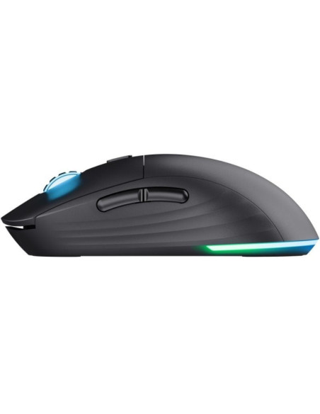 Ratón gaming inalámbrico trust gaming gxt 927 redex plus/ batería recargable/ hasta 25600 dpi