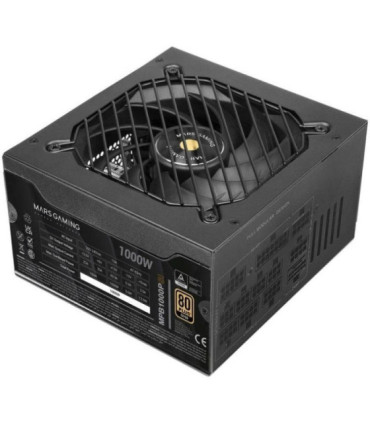 Fuente de alimentación mars gaming mpb1000psi/ 1000w/ ventilador 14cm/ atx 3.1/ pcie 5.1/ 80 plus gold