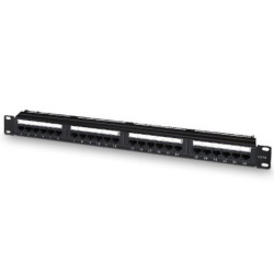 Patch panel aisens a141-0509/ 24 puertos/ cat.6/ altura 1u/ gestión de cables